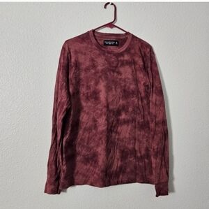 Men's Maroon Long Sleeve Shirt Sz M